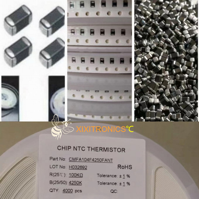 De Thermistor van SMD 0603 100K 4250 Chip Style NTC voor Temperatuur het Ontdekken