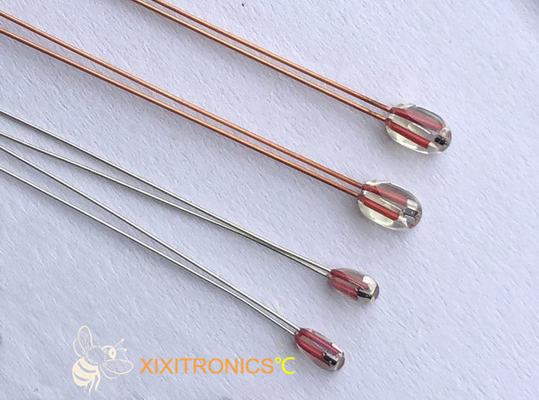 Het radiale Glas bedekte Chip Thermistors voor de reeks van AIRMATIC MF57 met Hoofdgrootte 1.6mm &amp; 2.3mm met een laag