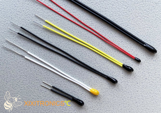 Teflondraad Kleine Hoofdgrootte van Epoxy Met een laag bedekte Thermistoren mf5a-5 de Thermistor van het Reeks10k Ohm NTC
