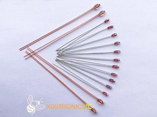 De radiale Glas Met een laag bedekte Reeks van Chip Thermistors MF57 met Hoofdgrootte 1.6mm &amp; 2.3mm