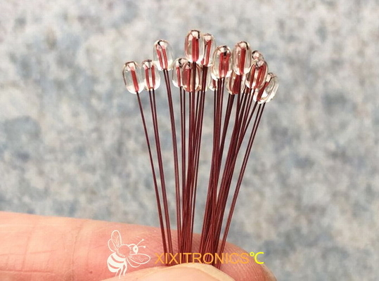Het radiale Glas bedekte Chip Thermistors voor de reeks van AIRMATIC MF57 met Hoofdgrootte 1.6mm &amp; 2.3mm met een laag
