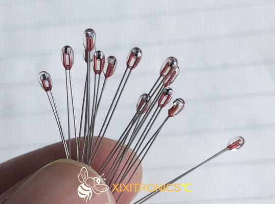 Het radiale Glas bedekte Chip Thermistors voor de reeks van AIRMATIC MF57 met Hoofdgrootte 1.6mm &amp; 2.3mm met een laag
