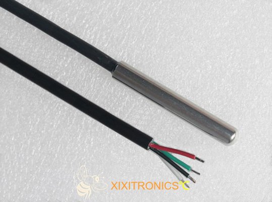4 PT100 draad Platinum RTD temperatuursensoren