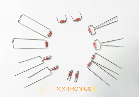 De douane gaf Ingekapselde Diodetype MF58 van de Glasntc Thermistor reeks gestalte